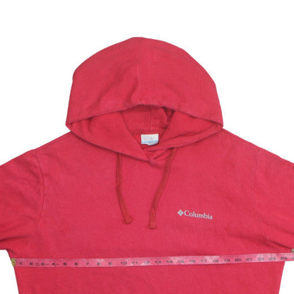 Columbia Men Red Pullover Hoodie L Outdoor Fleece Sweatshirt