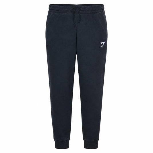 Gymshark Men's Black M Jogger Trousers Cotton Blend Fleece Activewear