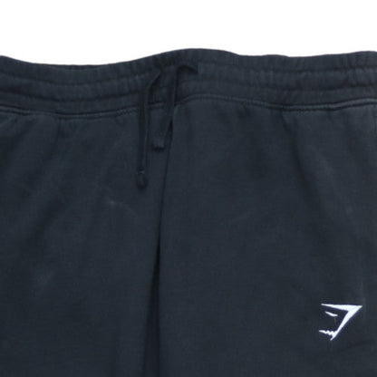 Gymshark Men's Black M Jogger Trousers Cotton Blend Fleece Activewear