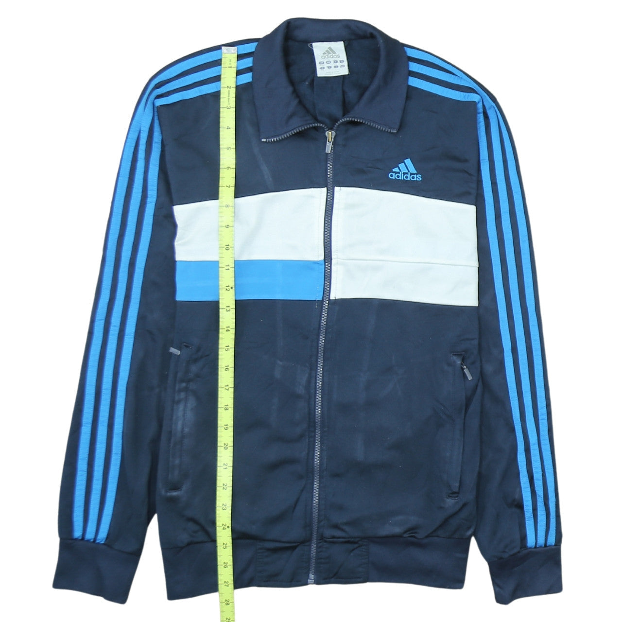 Adidas Men's Blue Full Zip Track Sweatshirt Jacket Size M