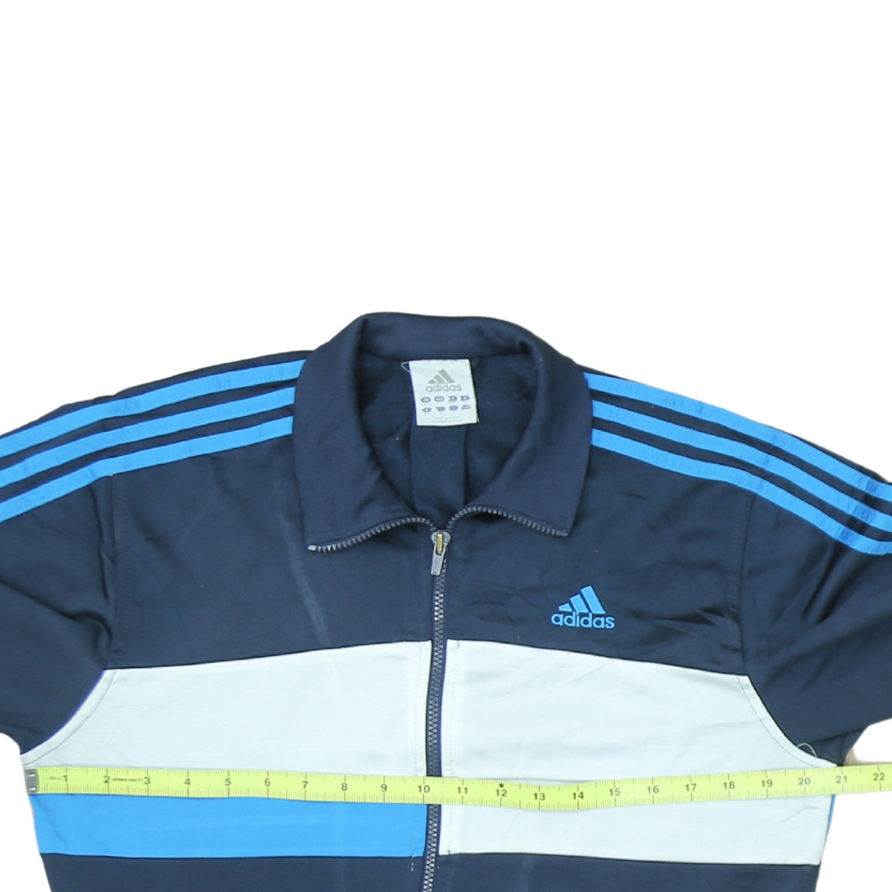 Adidas Men's Blue Full Zip Track Sweatshirt Jacket Size M
