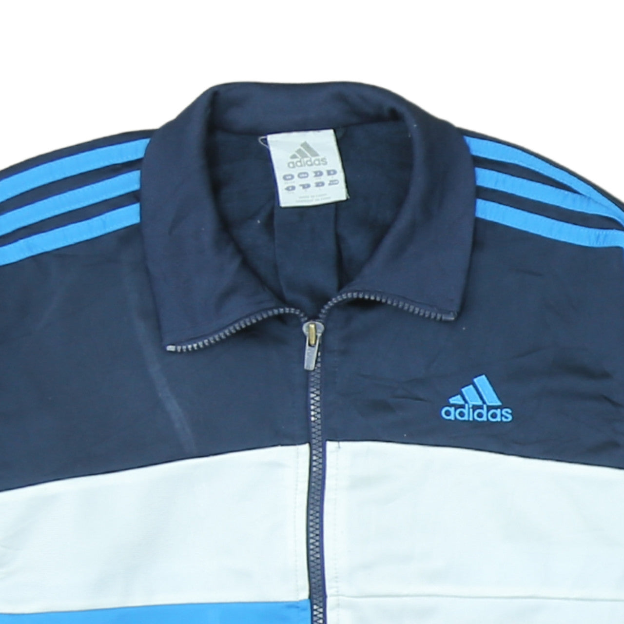 Adidas Men's Blue Full Zip Track Sweatshirt Jacket Size M