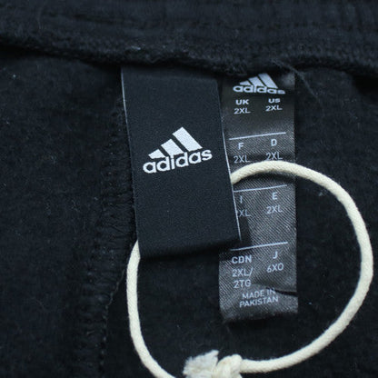 Adidas Men's Black 2XL Jogger Sweatpants with Red Stripes