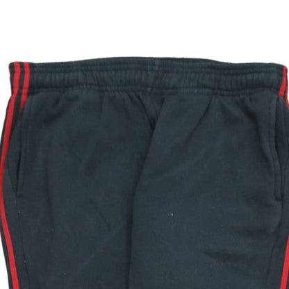 Adidas Men's Black 2XL Jogger Sweatpants with Red Stripes