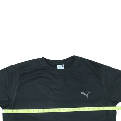 Puma Womens Black L Crew Neck Pullover Sweatshirt