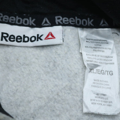 Reebok Men's Grey XL Pullover Hoodie Fleece Sports Sweatshirt