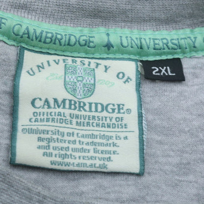 University of Cambridge Men's Grey 2XL Pullover Embroidered Sweatshirt