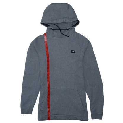 Nike Men’s Grey Pullover Hoodie M Regular Fit Cotton Blend
