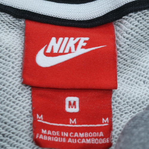 Nike Men’s Grey Pullover Hoodie M Regular Fit Cotton Blend