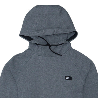 Nike Men’s Grey Pullover Hoodie M Regular Fit Cotton Blend