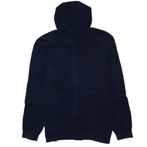 Adidas Men's Blue 2XL Full Zip Hoodie with Logo and Pockets
