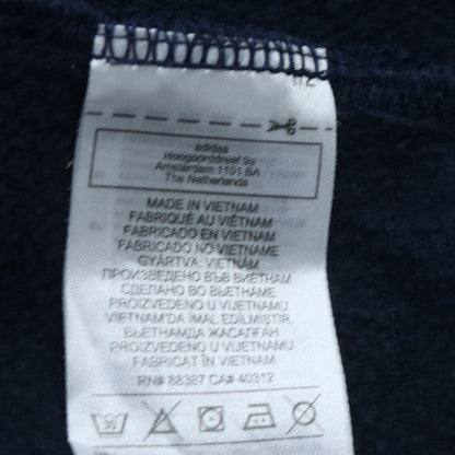 Adidas Men's Blue 2XL Full Zip Hoodie with Logo and Pockets