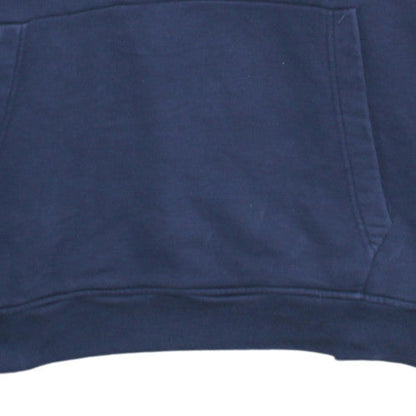 Lacoste Mens Blue 2XL Pullover Hoodie with Logo and Pockets