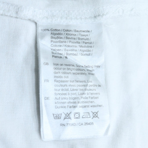 Helly Hansen Womens White XL Cotton Logo Short Sleeve T-Shirt