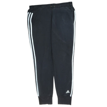 adidas Women Black L Jogger Activewear Tapered Trousers