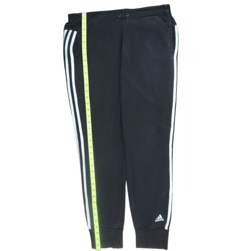 adidas Women Black L Jogger Activewear Tapered Trousers