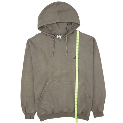 Adidas Men's Brown Pullover Hoodie M Regular Fit Fleece Sportswear
