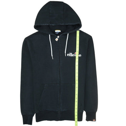 Ellesse Men’s Black Full Zip Hoodie Size S Logo Sportswear