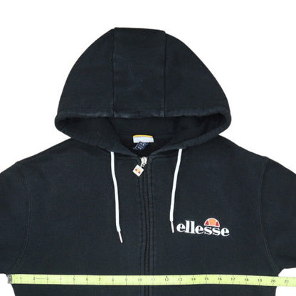 Ellesse Men’s Black Full Zip Hoodie Size S Logo Sportswear