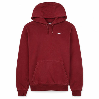 Nike Men's Red Pullover Fleece Hoodie Size S Regular Fit Sportswear