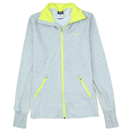 Nike Women’s Grey Dri-Fit Full Zip Hoodie L Lightweight Sportswear