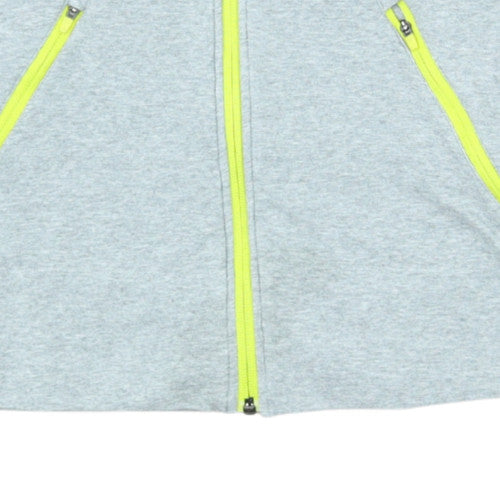 Nike Women’s Grey Dri-Fit Full Zip Hoodie L Lightweight Sportswear