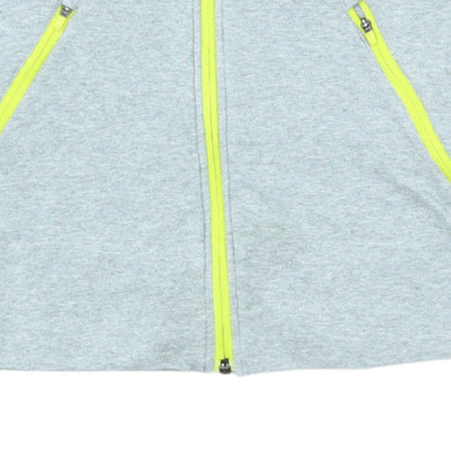 Nike Women’s Grey Dri-Fit Full Zip Hoodie L Lightweight Sportswear