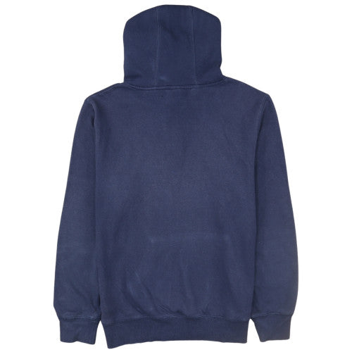 Champion Men's Blue Pullover Hoodie L Athletic Logo Fleece