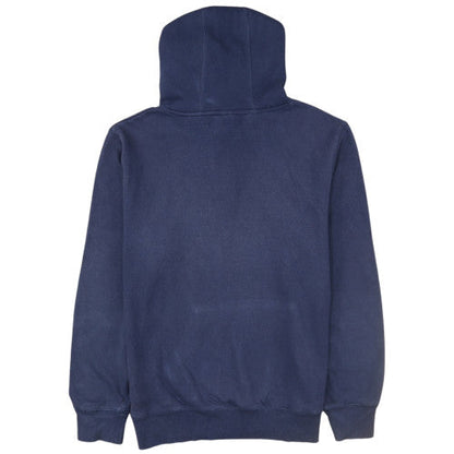 Champion Men's Blue Pullover Hoodie L Athletic Logo Fleece