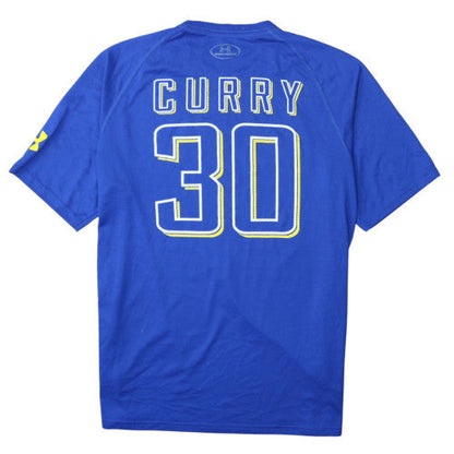 Under Armour Men Blue XL Loose Fit Curry 30 Sports T-Shirt