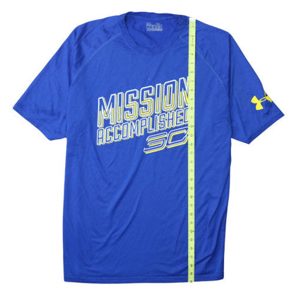 Under Armour Men Blue XL Loose Fit Curry 30 Sports T-Shirt