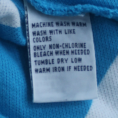 Ralph Lauren Men's Blue White Striped Polo Shirt Size L Classic Fit