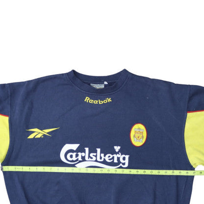 Reebok Men’s Blue Liverpool FC XL Vintage Logo Sweatshirt