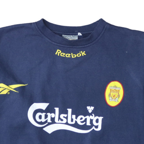 Reebok Men’s Blue Liverpool FC XL Vintage Logo Sweatshirt