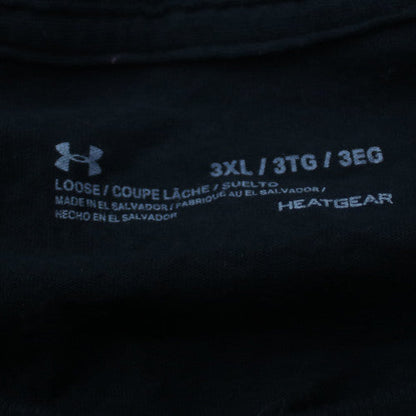 Under Armour Men's Black 3XL Loose Fit HeatGear Graphic T-Shirt