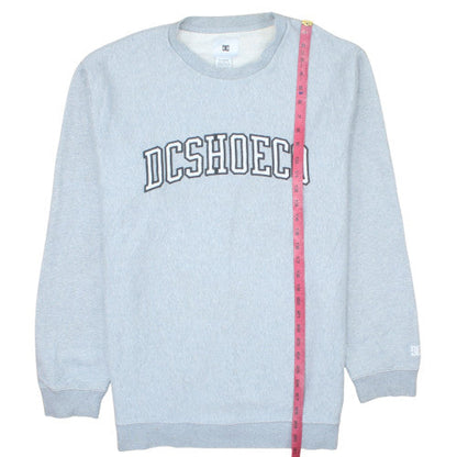 DC Shoes Mens Grey XL Crew Neck Pullover Sweatshirt Cotton Blend