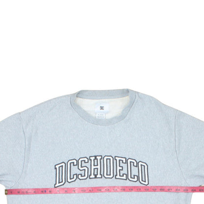 DC Shoes Mens Grey XL Crew Neck Pullover Sweatshirt Cotton Blend