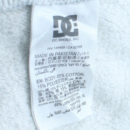 DC Shoes Mens Grey XL Crew Neck Pullover Sweatshirt Cotton Blend