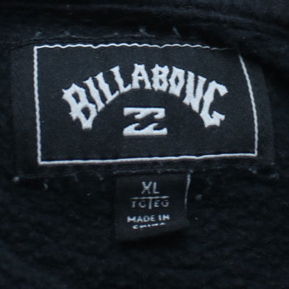 Billabong Men’s Black Pullover Hoodie XL Fleece Cotton Blend