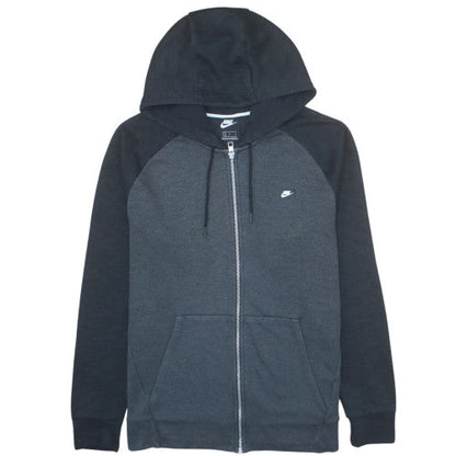 Nike Men’s Grey Full Zip Hoodie Size L Sportswear Sweatshirt