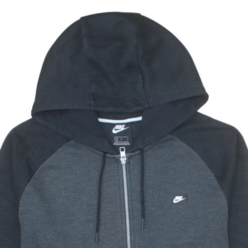 Nike Men’s Grey Full Zip Hoodie Size L Sportswear Sweatshirt