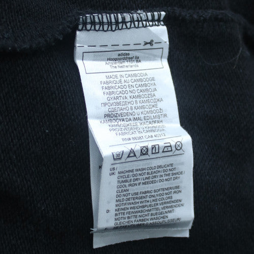 adidas Men's Black XL Crew Neck Graphic Print Sweatshirt