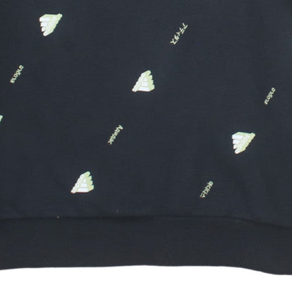 adidas Men's Black XL Crew Neck Graphic Print Sweatshirt