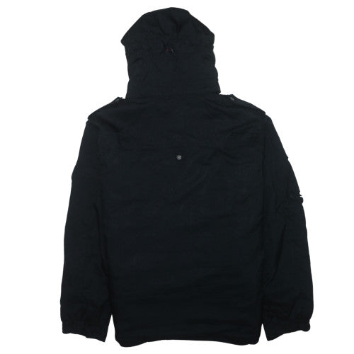 Quiksilver Men's Black Fur Hood Winter Parka Jacket Size M