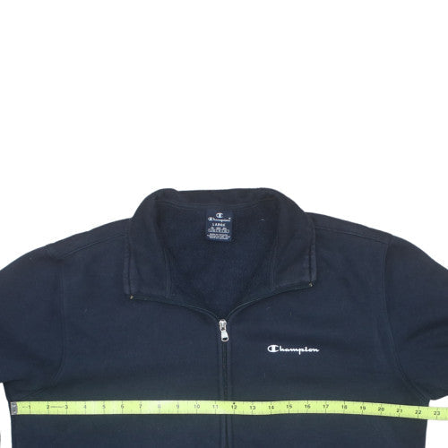Champion Mens Blue Full Zip Fleece Sweatshirt Large