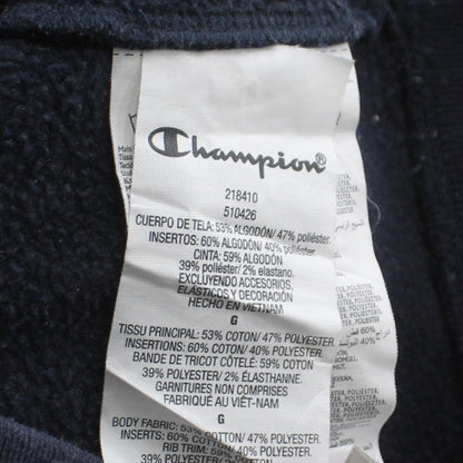 Champion Mens Blue Full Zip Fleece Sweatshirt Large