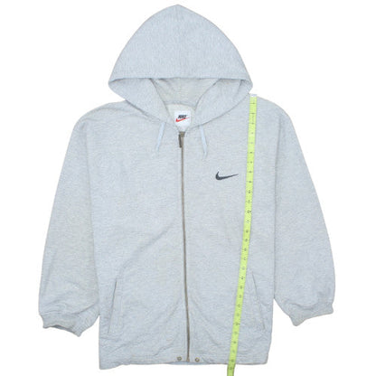Nike Men's Grey Full Zip Hoodie Size M Regular Fit Fleece Sweatshirt