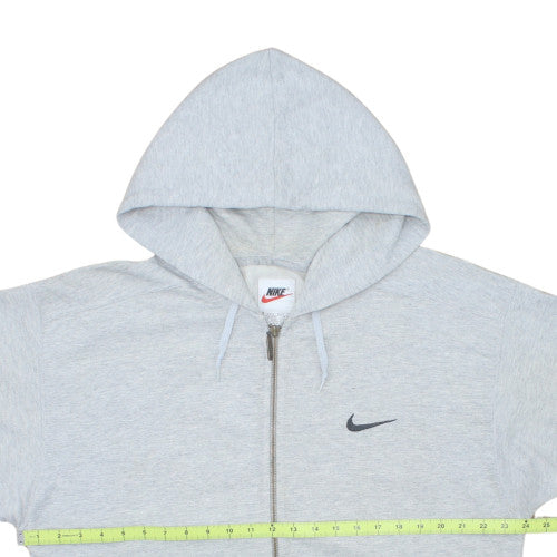 Nike Men's Grey Full Zip Hoodie Size M Regular Fit Fleece Sweatshirt
