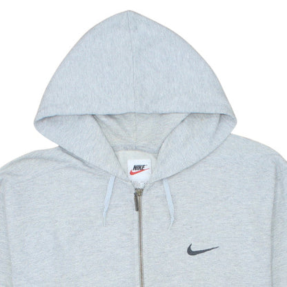 Nike Men's Grey Full Zip Hoodie Size M Regular Fit Fleece Sweatshirt