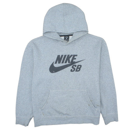 Nike SB Men's Grey Pullover Hoodie L Regular Fit Graphic Fleece